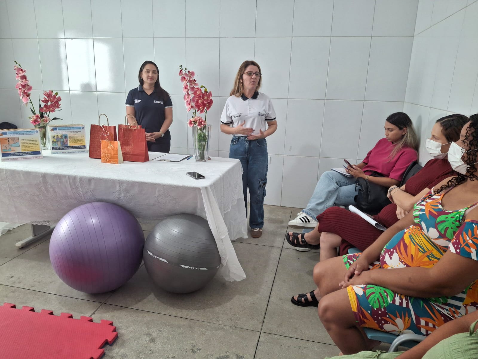 Prefeitura de São Domingos promove ação de conscientização sobre anemia severa e atividade física para gestantes